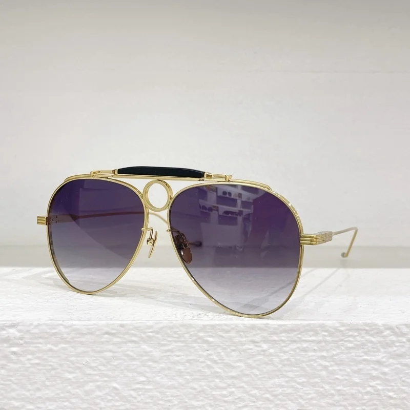 

GOHZ JACQUE Alloy Pilot Luxury Brand Sunglasses For Women Men Fashion Design Outdoor Eyewear Shades For Sun For Travel Street