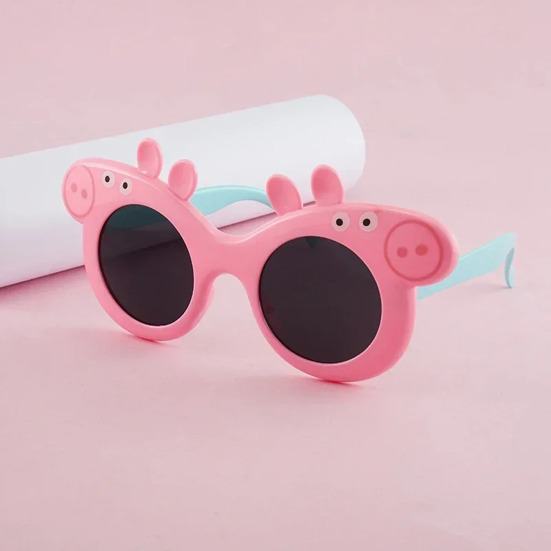 Peppa Pig Children's Sunglasses Anime Cartoon Peppa Pig George Mummy Daddy UV Protection Sunglasses Baby Summer Sunglasses Gifts