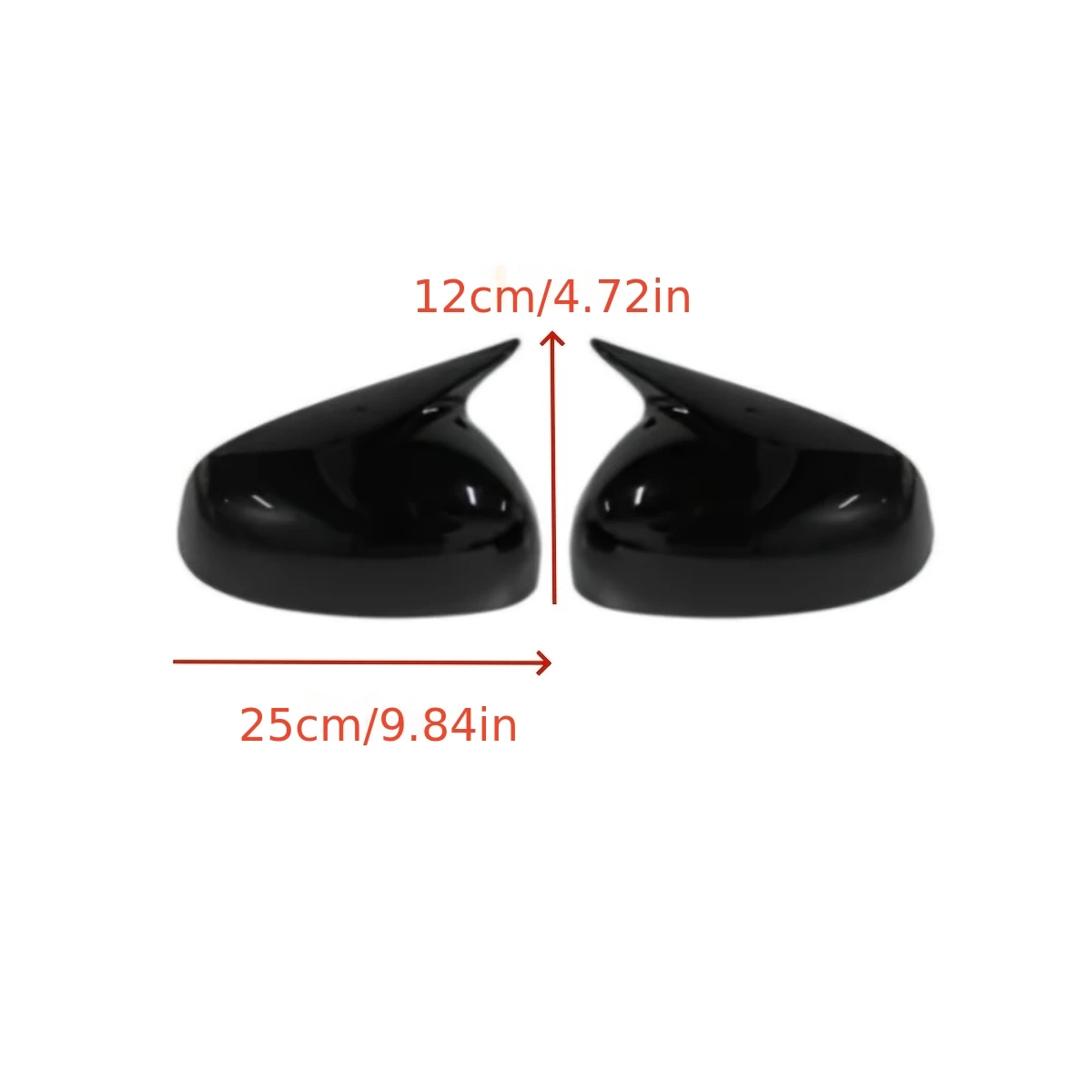 Rearview Mirror Cover Body Kit Accessories For Mercedes Benz Smart Fortwo/Forfour 453 W453 2015-2024 Glossy Black/Carbon Look