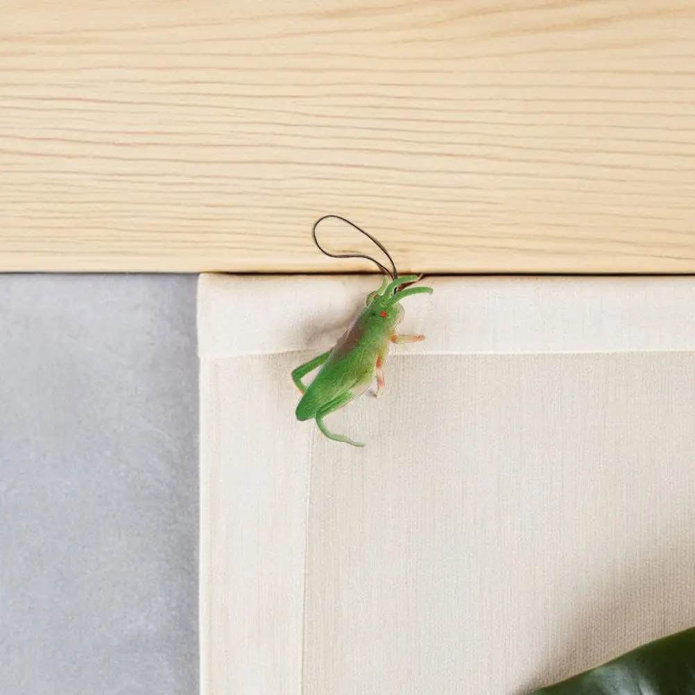 20Pcs Plastic Realistic Grasshopper Insects Soft Insects Toys Miniature Figurines For Kid Learning Toys