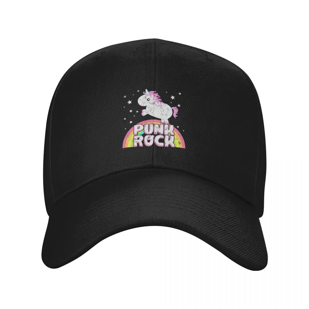 

Funny Ironic Cool Unicorn Punk Rock Music Tee Festival Shirt Baseball Cap cute Golf Wear Sports Cap Women's Beach Visor Men's