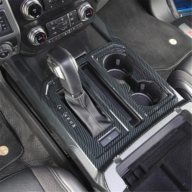 

WELKINRY для Ford F-150 P552 13-го поколения 2015-2020, автомобильная палка переключения передач, базовый стол, держатель для бутылки с водой, крышка, отделка