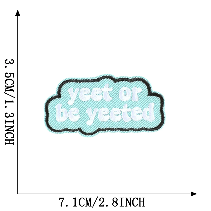 Brief niedlichen kleinen Eisen auf Patches für Kleidung gestickte Aufkleber Naszywka DIY Thermo kleber Kinder Baby Stoff Nähen Parches – Detail 17