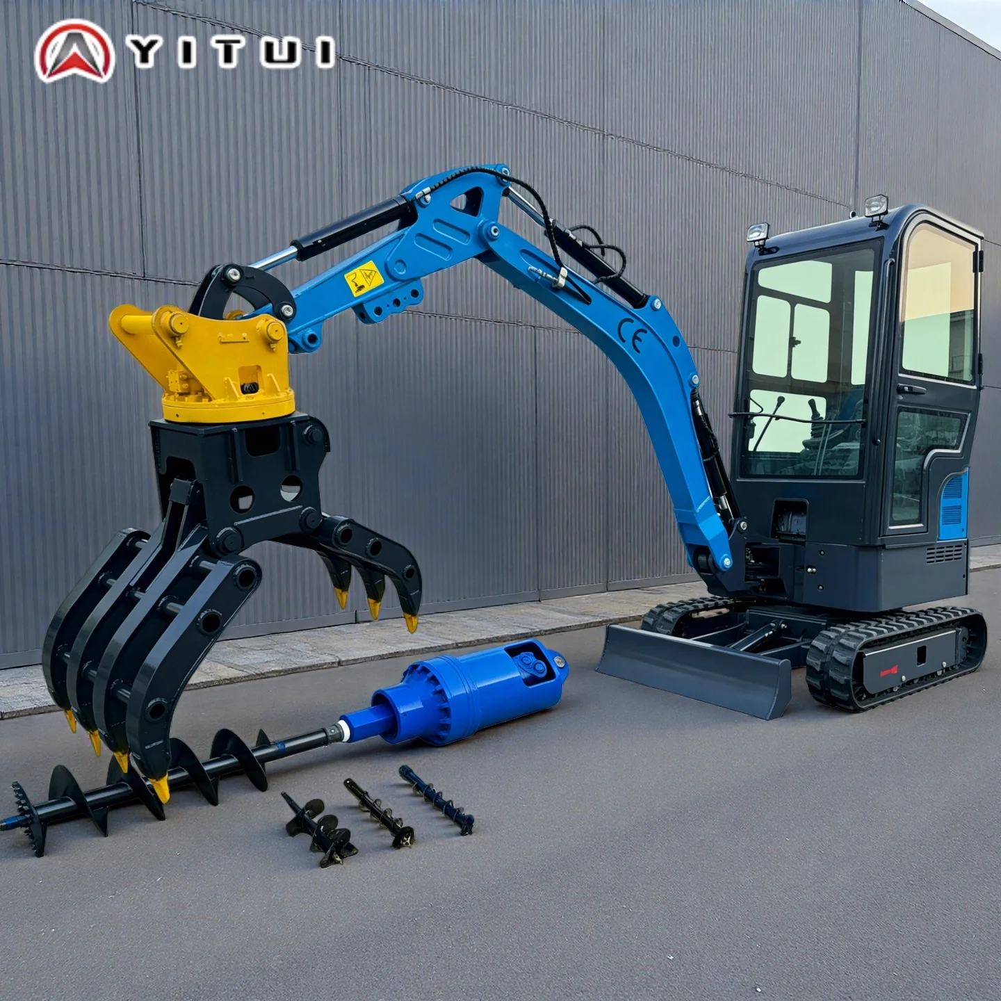 

Небольшой мини-экскаватор по индивидуальному заказу, гусеничный экскаватор на 1,5 тонны с кабелем — многофункциональный для домашних строительных проектов на заднем дворе