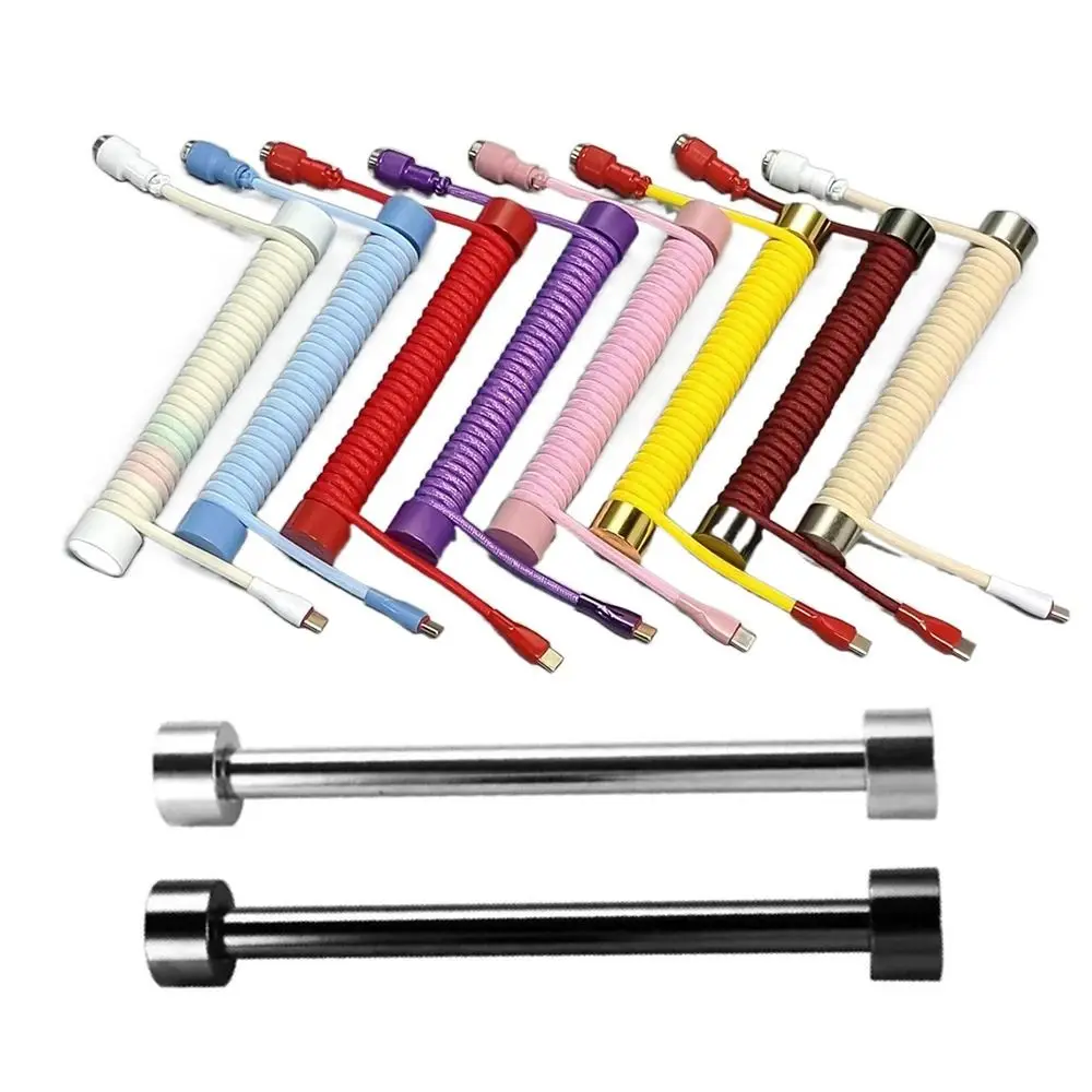 Detachable Metal Cable Winder Stainless Steel Multifunctional Use Weight Rod Reel Stick Durable Thicken Line Management Pole Man