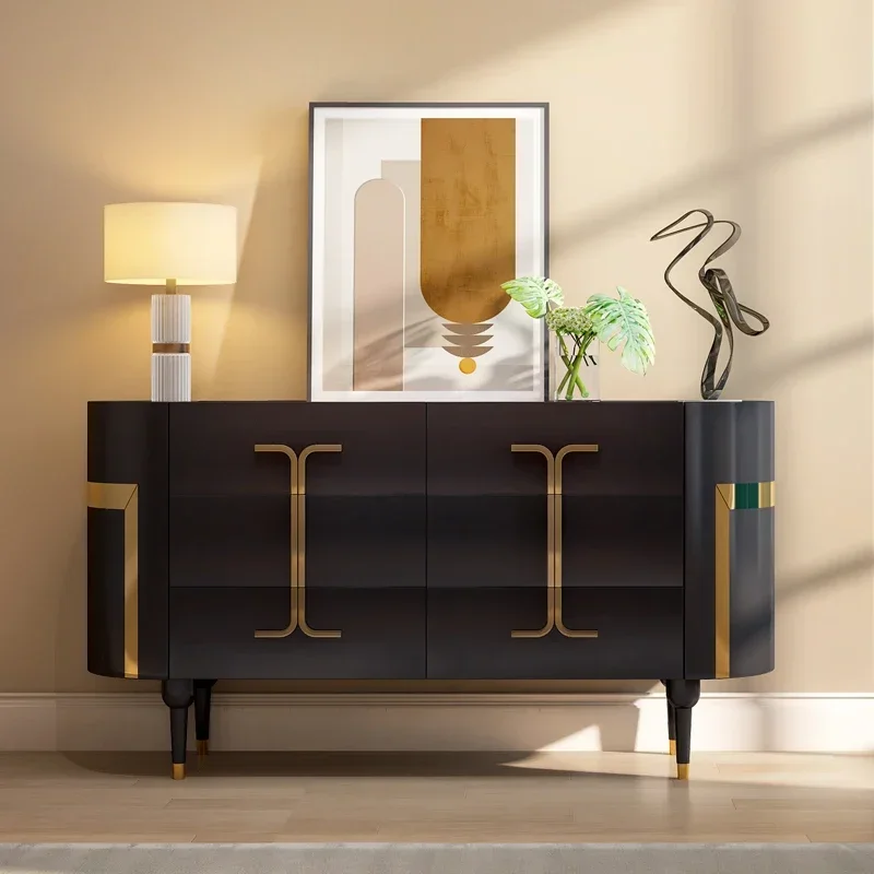 

Высококачественный шкафчик для итальянской гостиной, светлый роскошный комод из каменной плиты для главной спальни