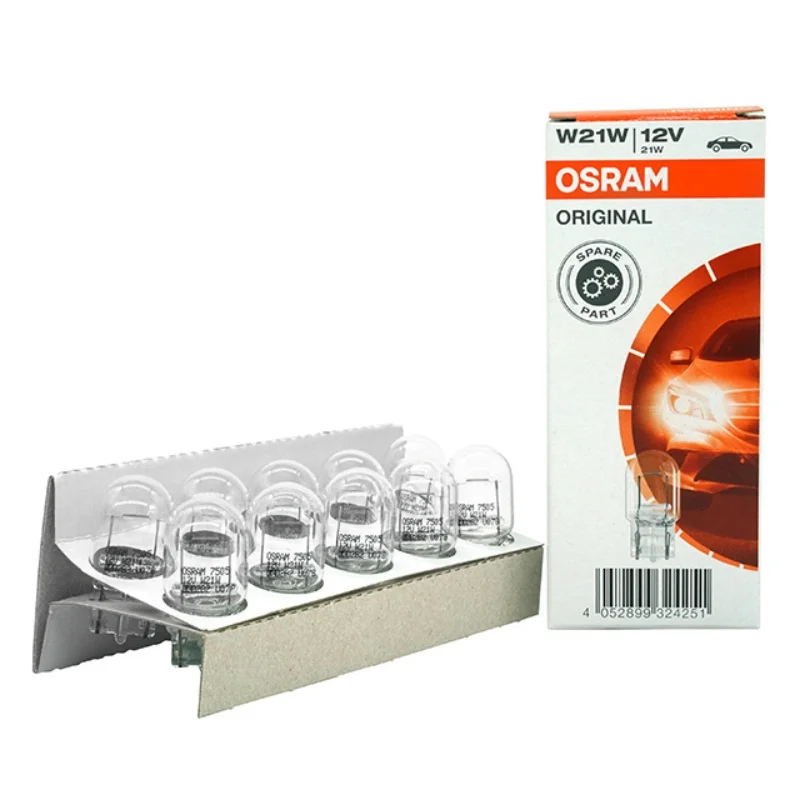 OSRAM T20 HALOGEN BULB 7505 W21W 12V REVERSING BULB SIGNAL LAMP AUTOMOTIVE LIGHTING SYSTEM
