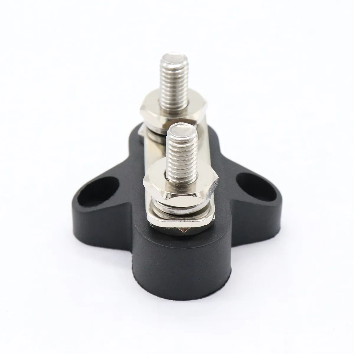 

Dual Terminal Stud 48V Heavy Duty Power Distribution Block for Cars Boats Trucks Black Mechanical Strength Enclosure