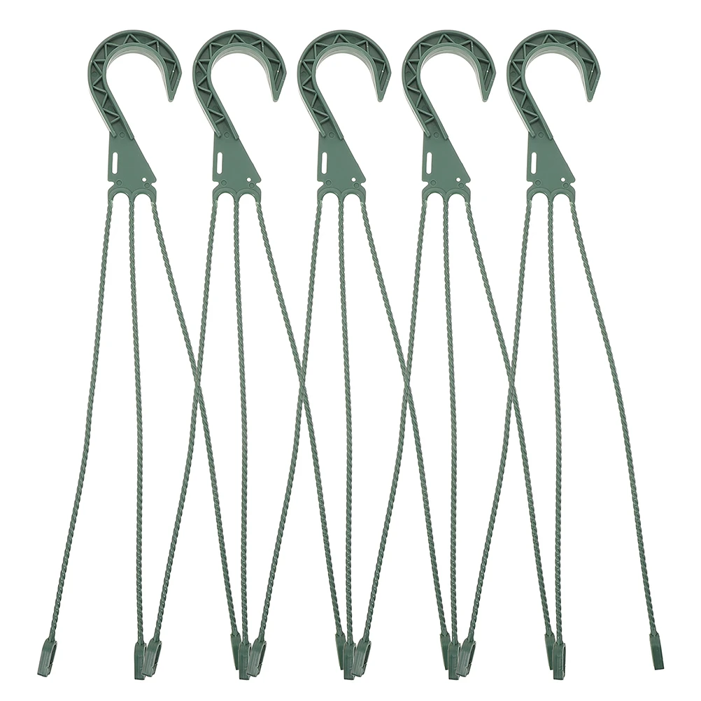 

5pcs Hanging Flowerpot Hooks Durable Chain Spider Succulents Garden Decor Planter Hanger Wire Basket Swivel Hooks