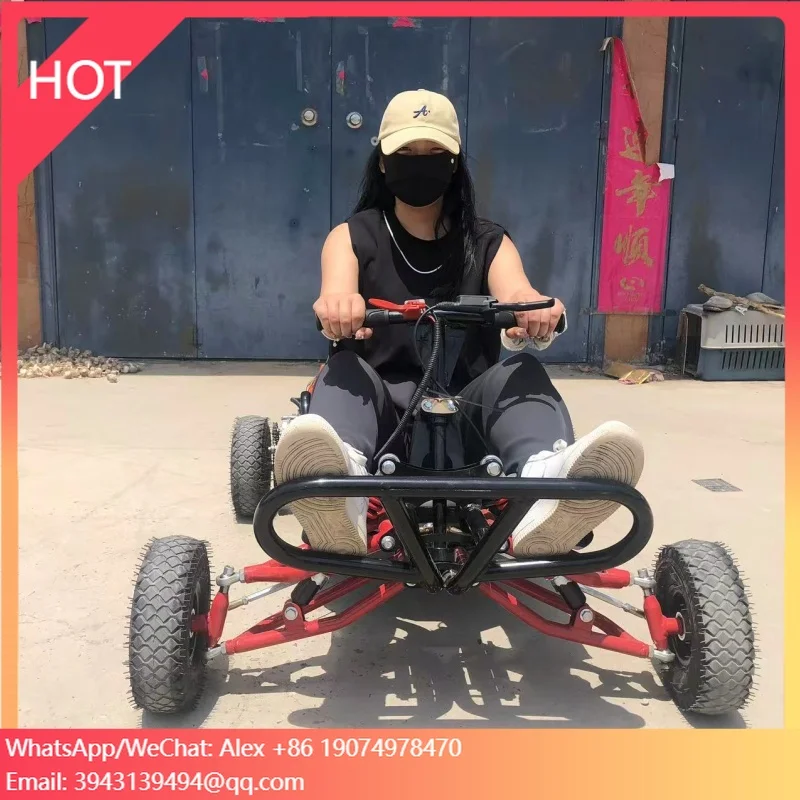 

Внедорожный картинг для взрослых 90 куб. см, 2-тактный, скорость 35-50 км/ч, с шинами 4 и 6 дюймов, для дрифта и горных поездок, с ручным стартером