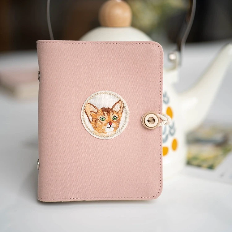 pink-dog-cat-loose-leaf-a7-binderjournal-notebook-diary-cover-ring-planners-organizer-girl-gifts-handmade