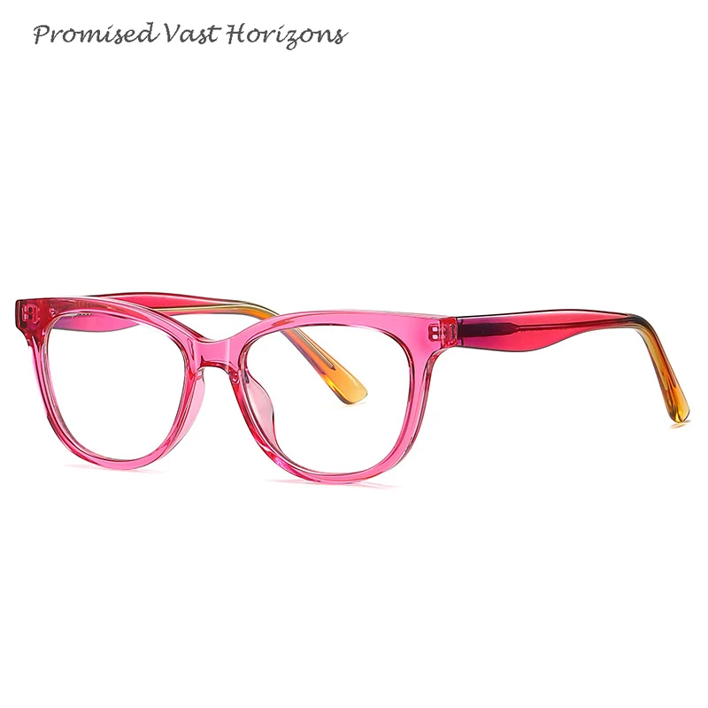 Hot Selling Children's Boy Girl Unsex Progressive Candy Colored Frames for Teenagers Printed Gradient Spring Temples Eyeglasses
