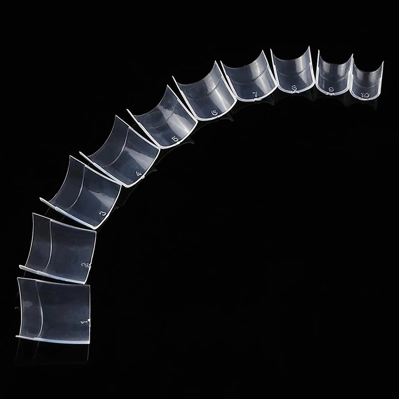 500Pcs Natural Artificial Nail Tips Tool For Nails Salon Supply Toe Nails Clear Acrylic Manicure False Nail Tips For Toes