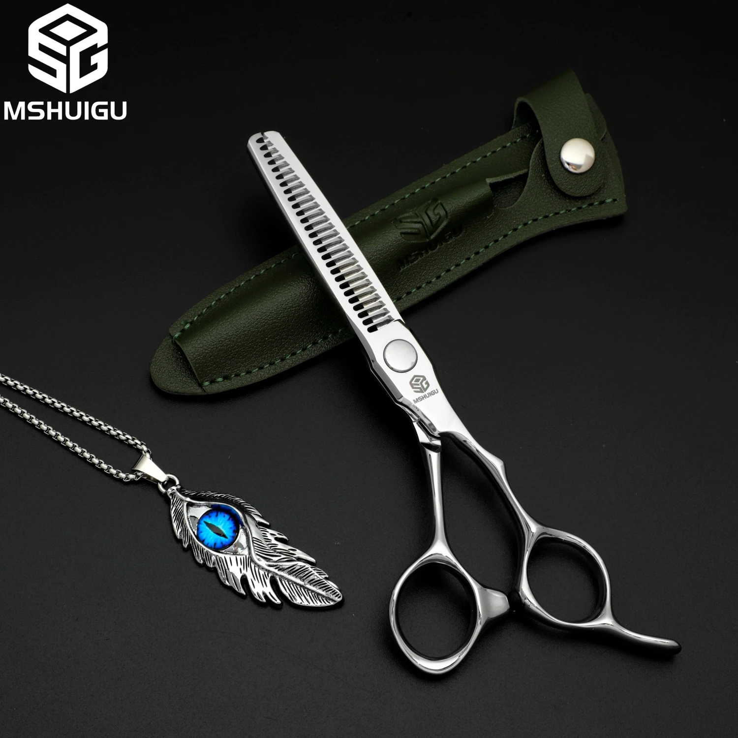 

MSHUIGU VG10 Professional Barber Scissors Multifunctional Hair Thinning Cutting Tool 15-20%Hair Removal Hairdressing Accessories