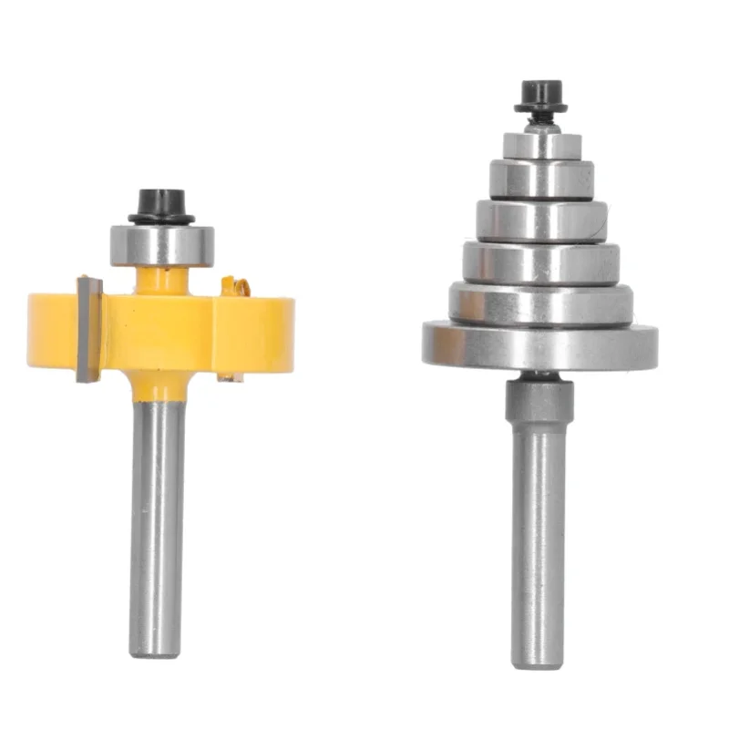 

Rabbet Router Bit Set 1/4in Shank With 6 Bearings 3/8in 1/2in 5/8in 3/4in 7/8in 1-1/8in
