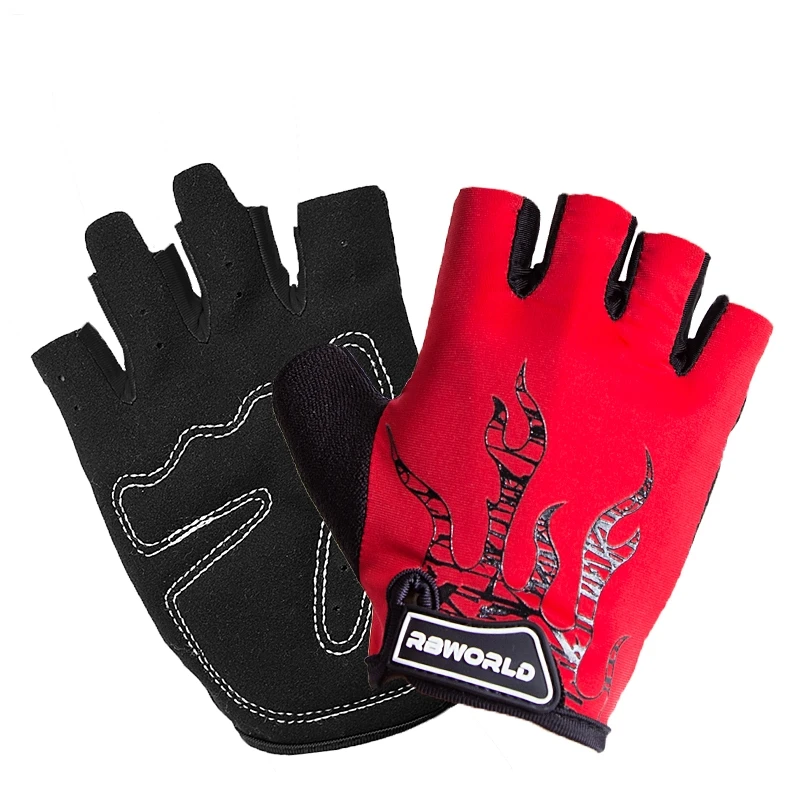 Unisex Halbfinger-Fahrradhandschuhe mit Schwammpolsterung für Straßen- und Mountainbike-Schutz, Komfortable Radfahrer-Ausrüstung für Männer und Frauen