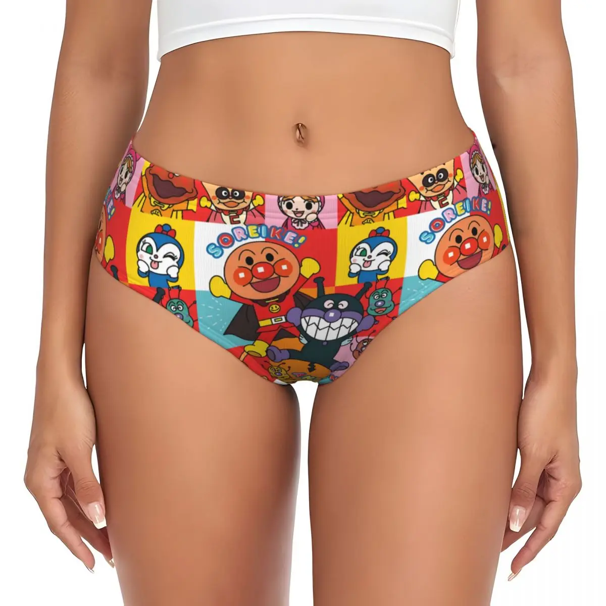 

Женские дышащие трусики с принтом Аньпанман (комикс/манга)