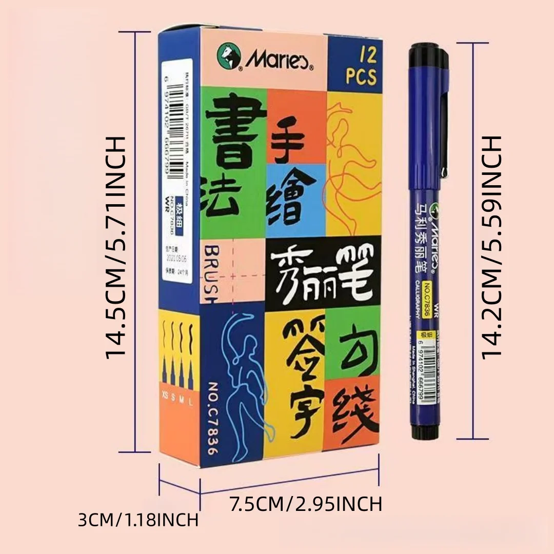 Penna Xiuli, penna per esercitazioni di calligrafia dedicata, per copiare classici, arte, pittura e pratica di calligrafia