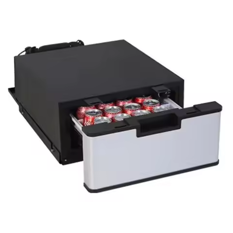 12V 24V New Design Portable Outdoor Using 23L Drawer Car Refrigerator Fridge for Caravan