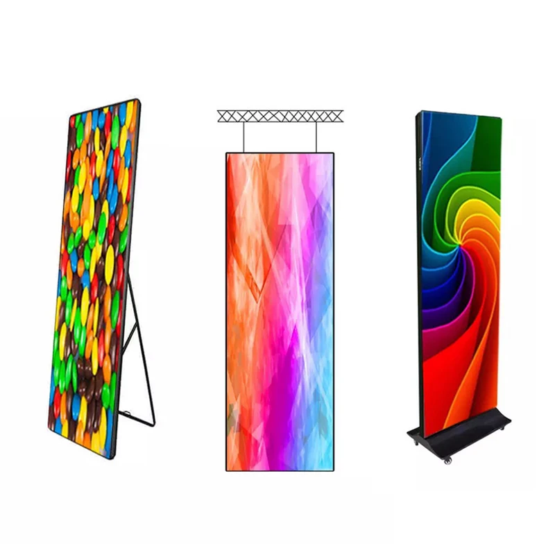 Tragbare Smart Werbung Player Digital HD LED Poster Bildschirm WIFI Steuerung P2 P2,5 P3 Outdoor Poster LED Display Bildschirm