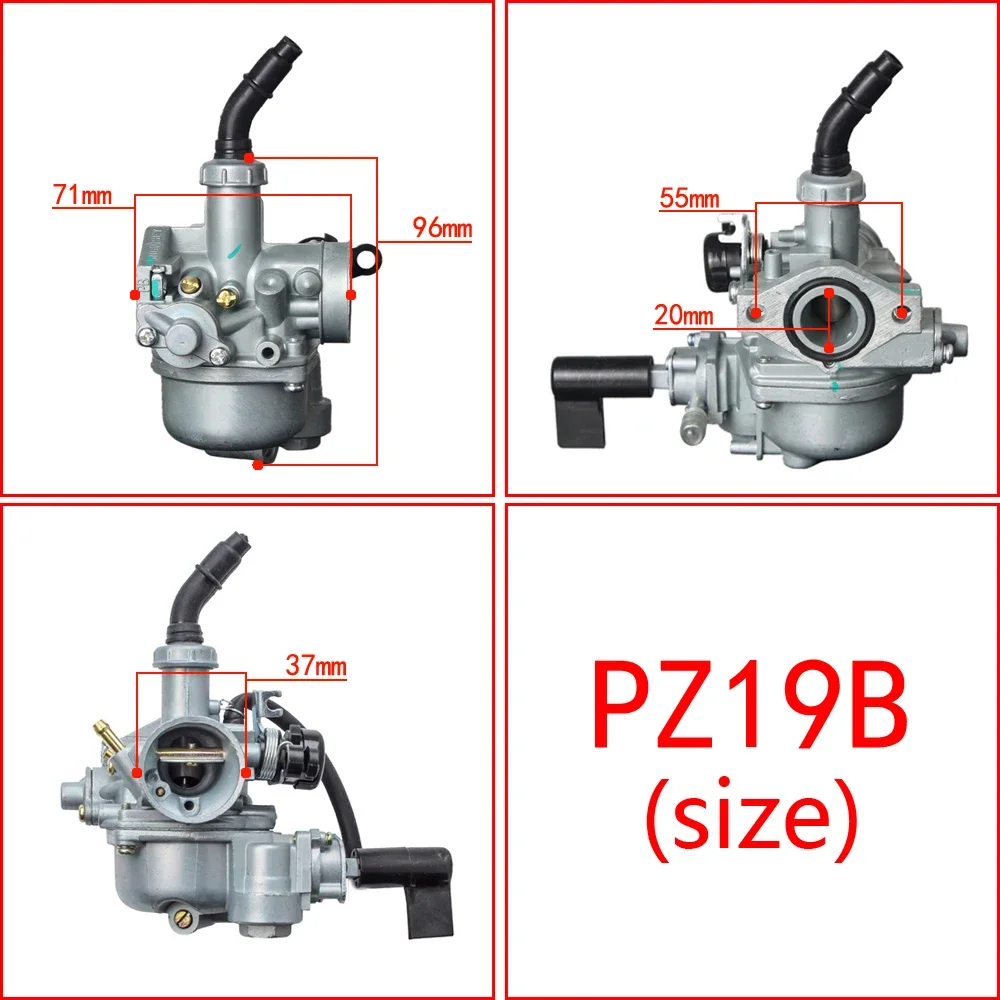19mm PZ19B Motorcycle Carburetor Carb For Suprafit Revo Lama WS110 RS110 Wave100 Wave110S Wave100R DASH DREAM110 Replacement