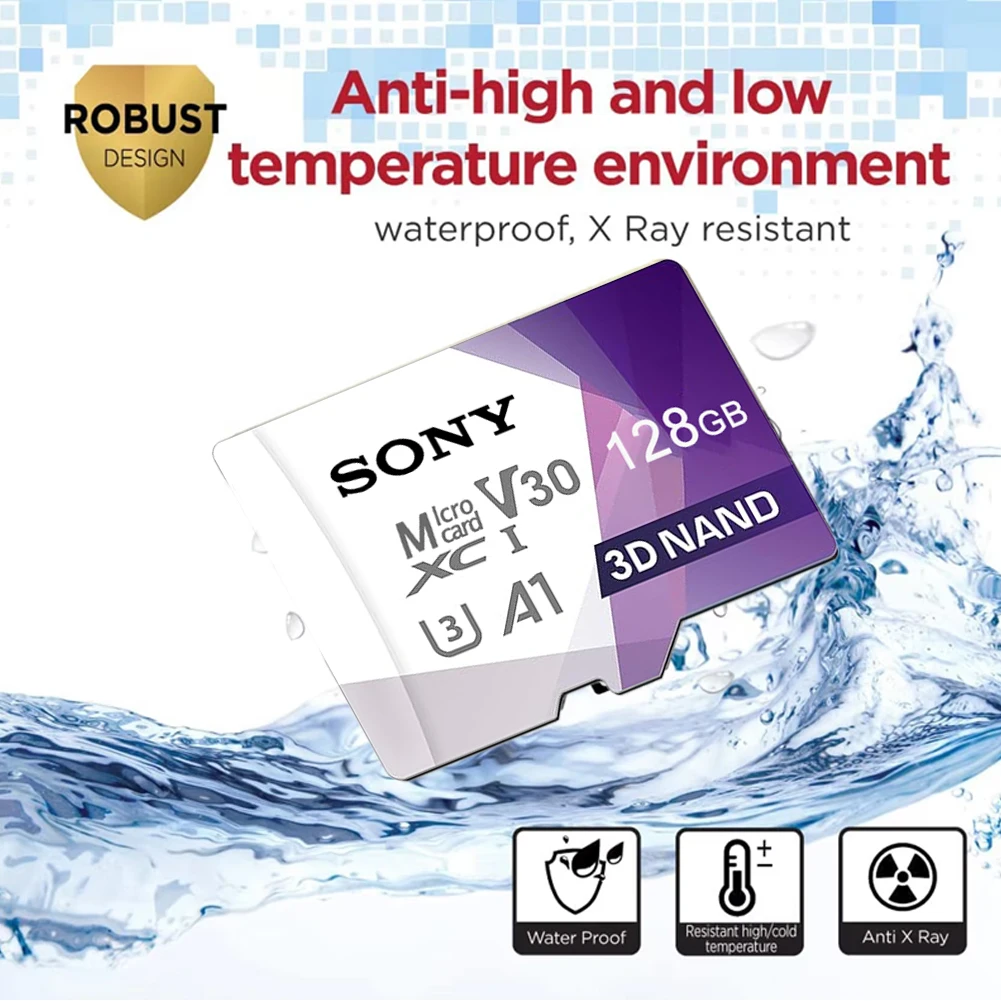 Sony NEW Micro TF SD Card 128GB Memory Card 2TB High Speed Mini SD Card for Phone Camera Car DV S LR Nintendo Switch