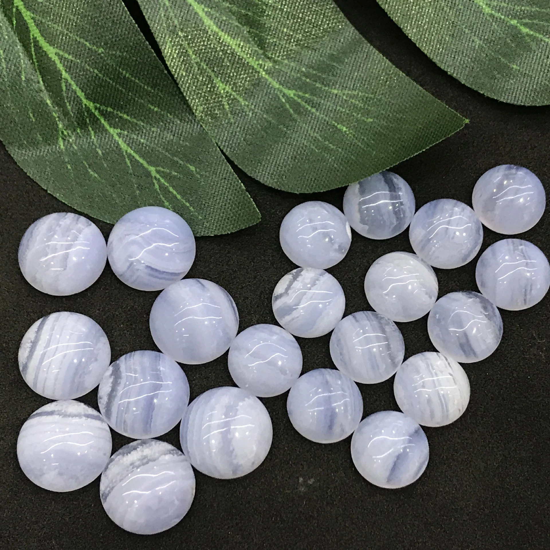 

Sale 5pcs/lot Natural Blue Lace Agate,Blue Chalcedony Bead Cabochons 6mm8mm 10mm 12mm 15mm 20mm 25mm Round Gem stone Ring Face