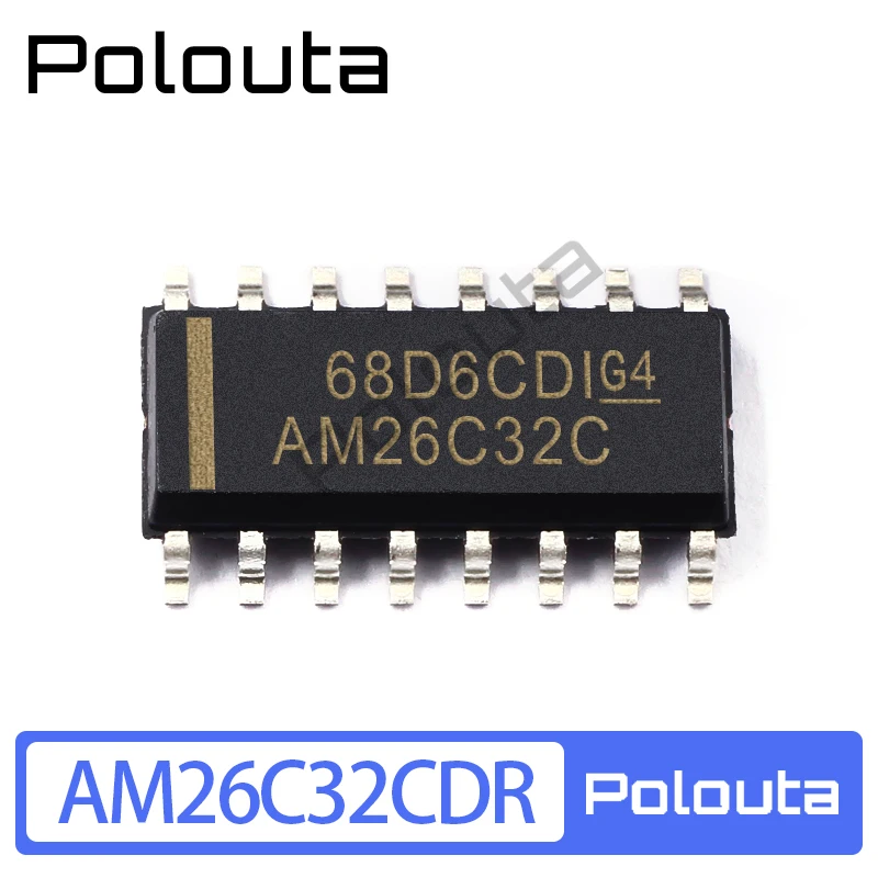 5 Pcs Polouta AM26C32CDR AM26C32IDR AM26C32 SOP16 Receiver Chip DIY Acoustic Components Kits Arduino Nano Integrated Circuit
