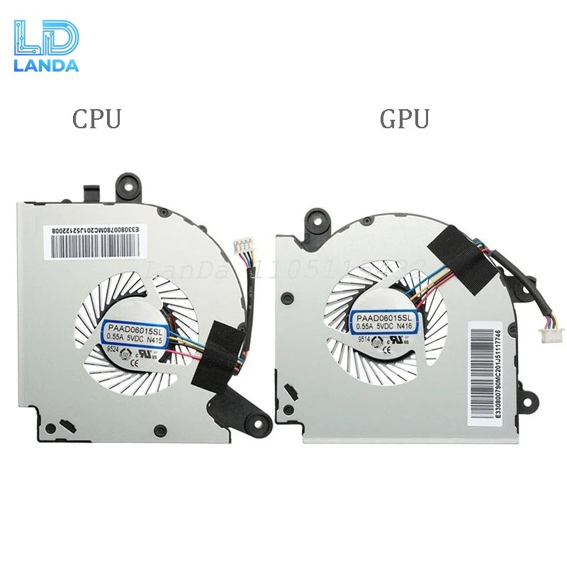 

New Original CPU GPU Cooling Fan FOR MSI GF75 MS-17F2/F3/F4/F5 Thin 8RC 8RD 9SC 9SD