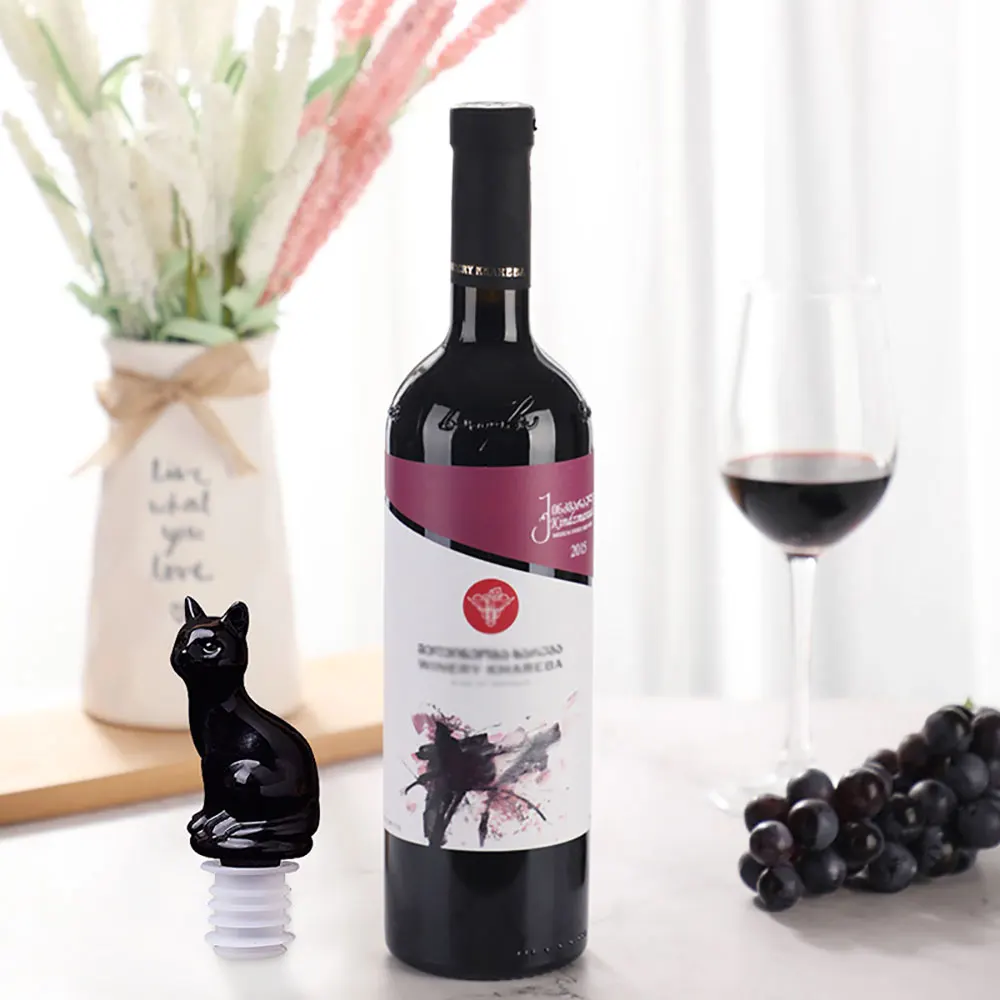5pcs Animal Shape Silicone Wine Stopper Molds Set