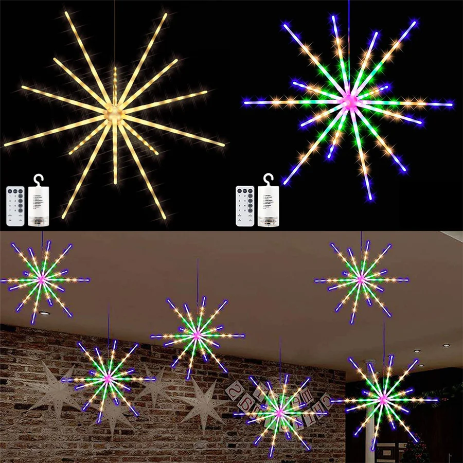 Creative 112LED Meteor Shower String Light Battery Powered Outdoor Garden Lights Waterproof Fairy Lights Garland Christmas Decor