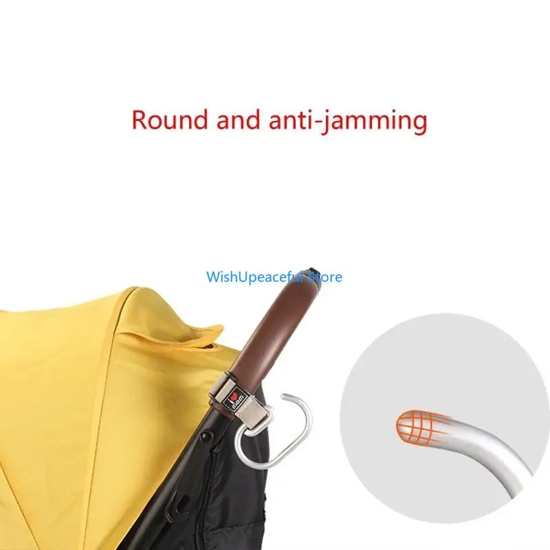 

34YA Aluminum Hook for Handbag Grocery Bags Anti Deformed Pram Hook Heavy Duty