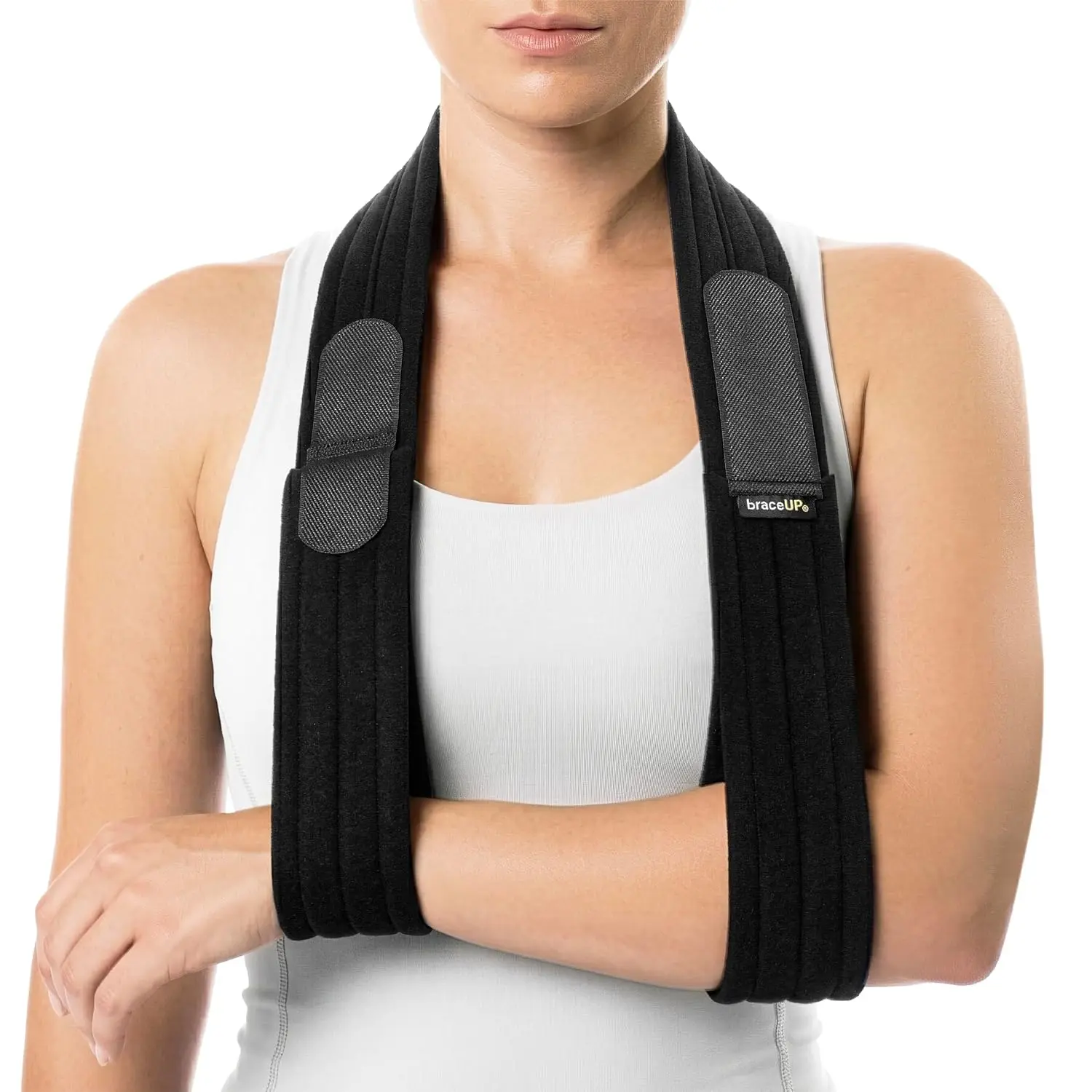 

Adjustable Arm Support Strap Lightweight Shoulder Immobilizer for Elbow Collarbone Rotator Cuff Injuries Unisex