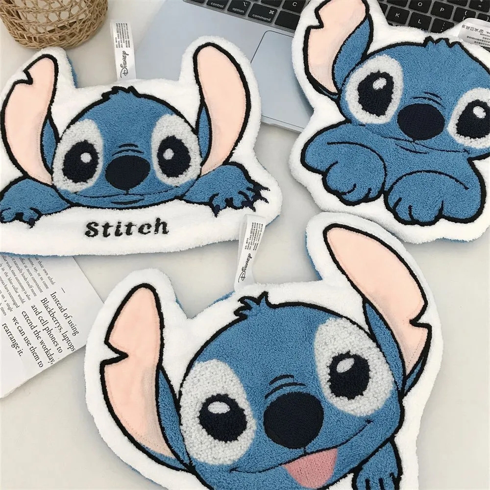 

New 2025 Anime Disney Stitch Kids Handkerchief Cute Cartoon Family Absorbent Coral Towel Quick Drying Bathroom Handker chief
