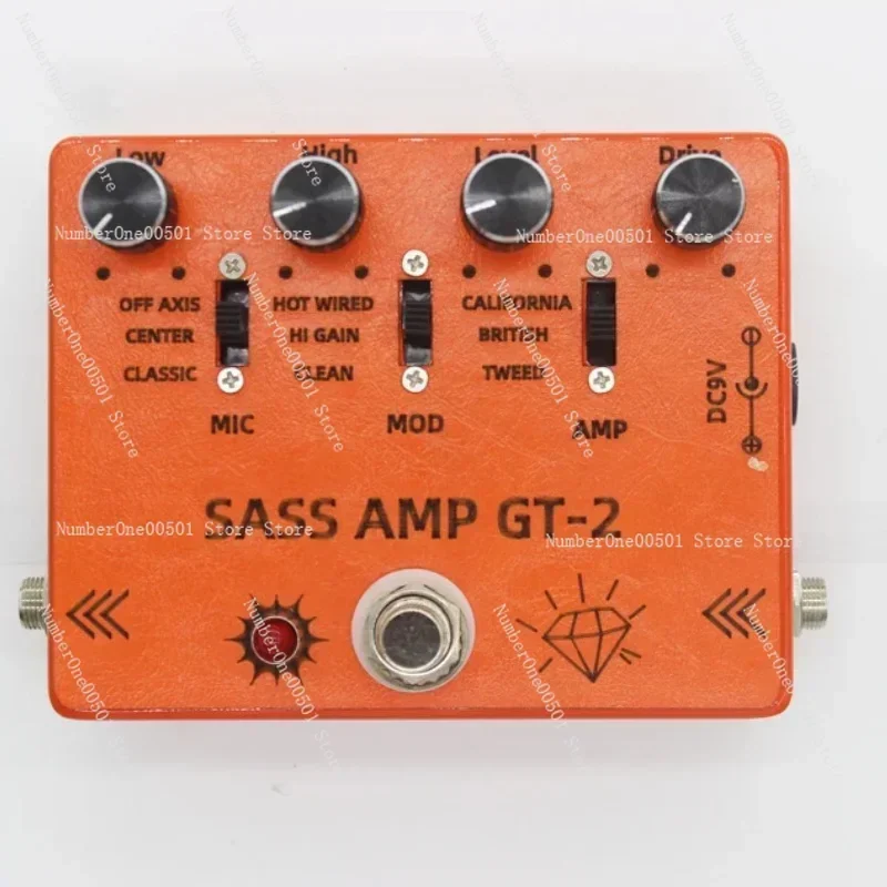 DIY Hand Effect Maker SansAmp GT-2 Duplicate Electric Guitar Speaker Simulates Distortion of a Single Circuit Board