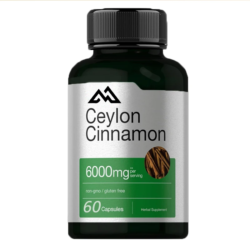 Ceylon Cinnamon Capsules | 6000 mg | 60 capsules | High absorption non GMO and gluten free supplements