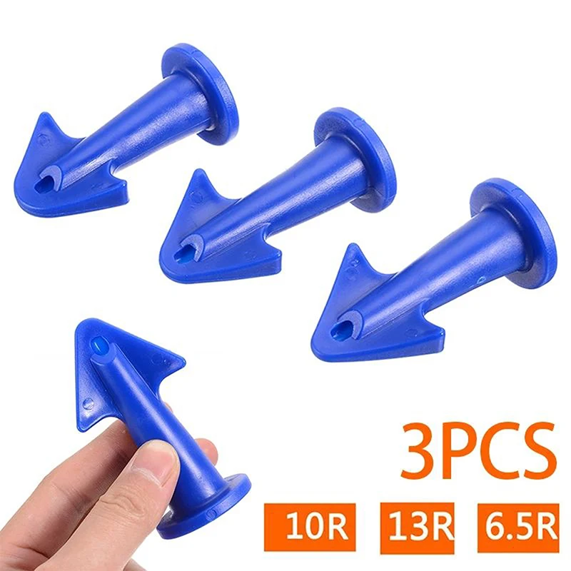 Silicone Caulking Tools, Calafeteira bocal aplicador, epóxi pistão, selante acessórios, 3 pcs