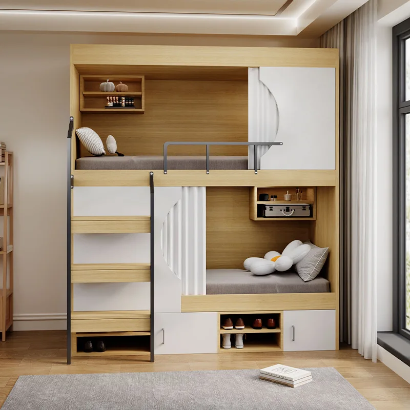 二段ベッド、二段ベッド、互いに邪魔しない、ベッドとベッドの組み合わせ