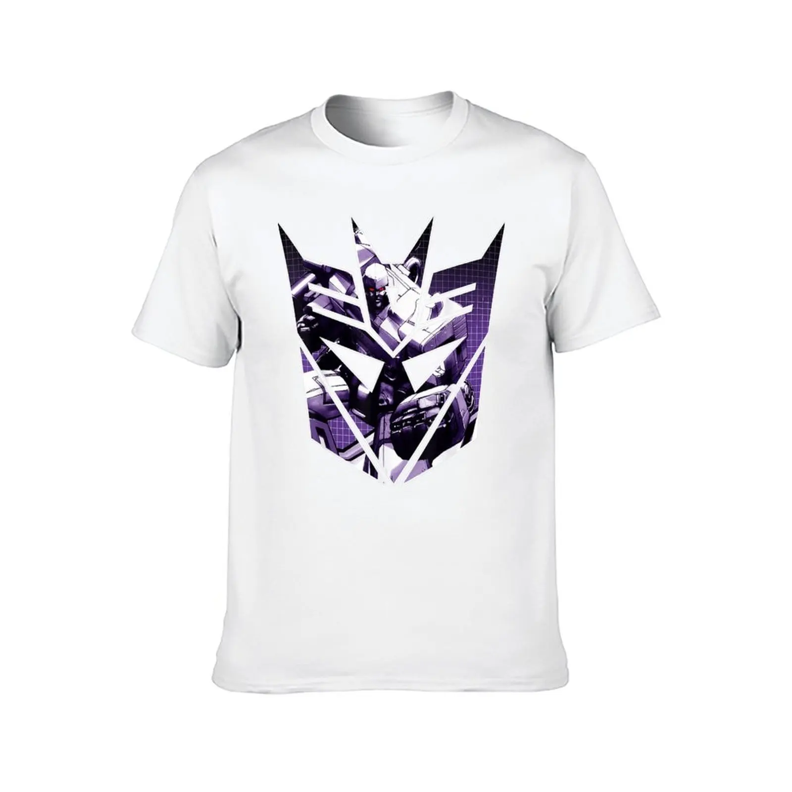 US Transformers Decepticon Shield Megatron T-Shirt rapper graphic tees luxury clothing labubu cotton t shirt men