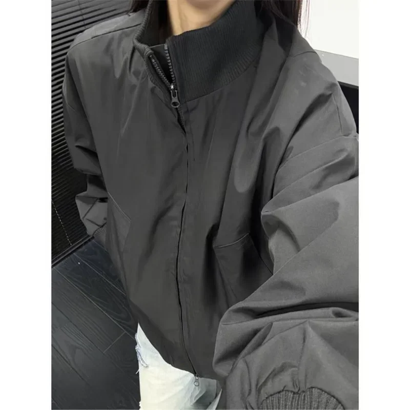 

Stand-collar Work Jacket for Women's Jacket for American Jacket for Couples