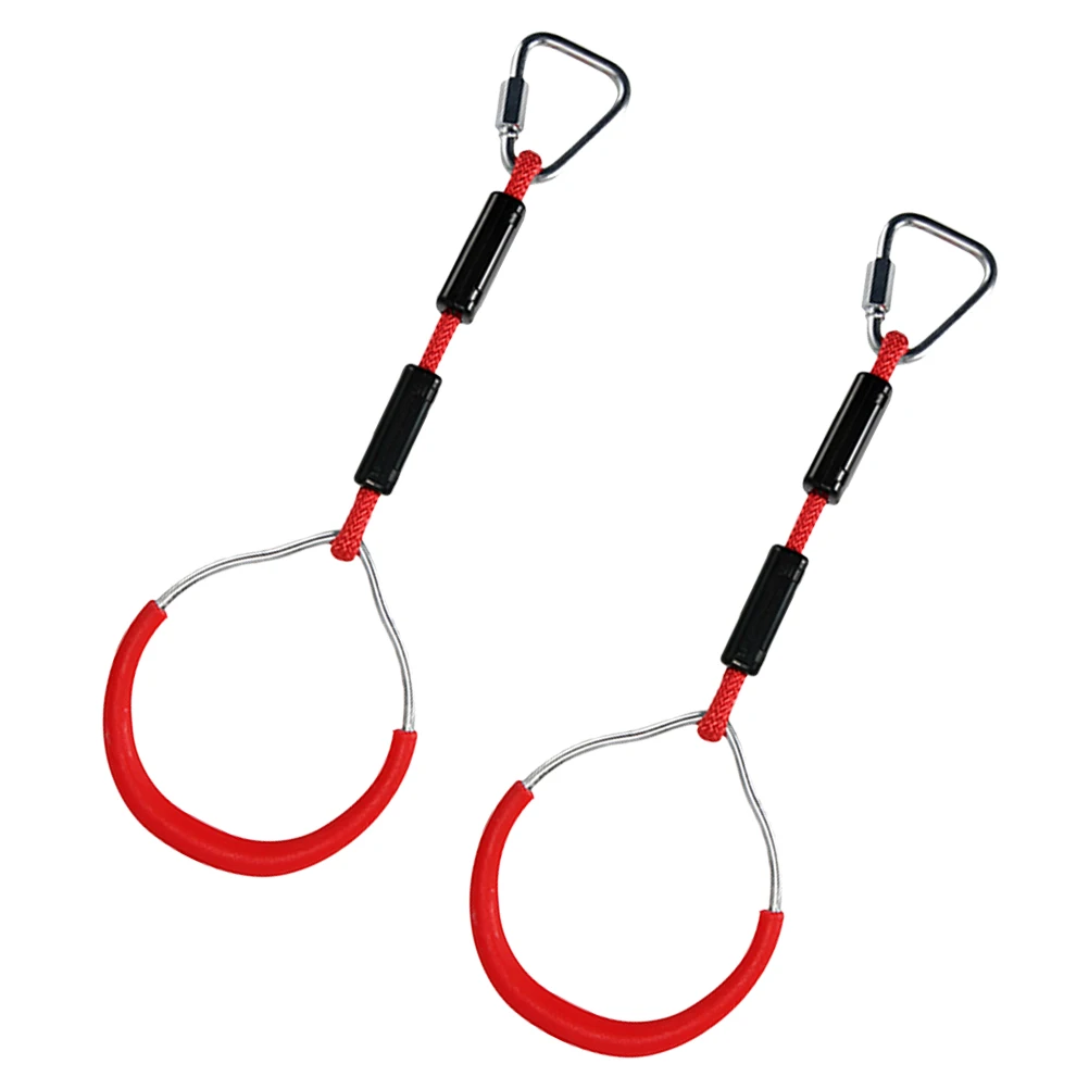 

2 Pcs Basketball Hoop Colorful Hanging Ring Baby Kids Swing Play Climibing Rings