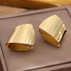 Asymmetric Metal Earrings European And American Style Personalized Fashion Stud Earrings Ladies Girls Travel Wedding Accessories