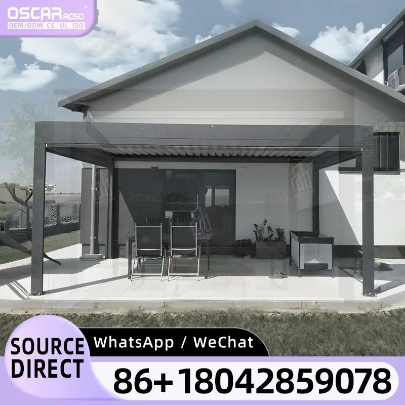 

Motorised Sliding Doors for Outdoor Structures Powder Coated Rainproof Rodent Proof Garden Arbour Gazebo Pergola Brackets pergol