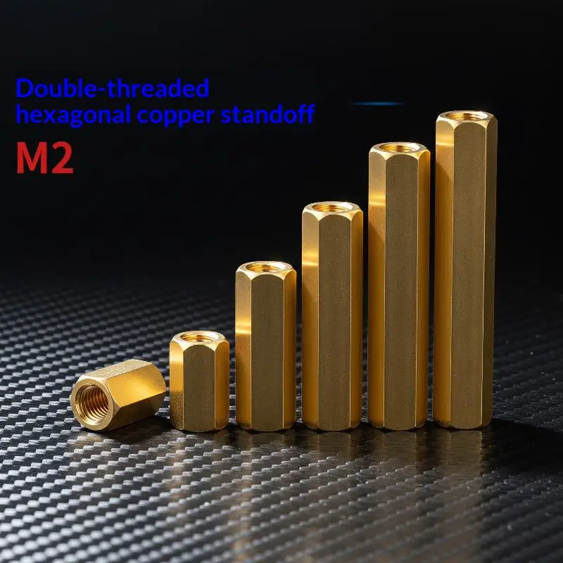 Metal Hexagonal Female Thread Screw Standoffs 50Pcs M2-M6 Anti-Oxidation for PCB Electronic Assembly Hobbyist Repairs