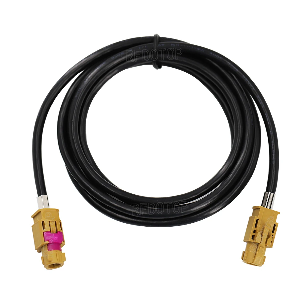 New HSD LVDS Cable USB Electric Code K Type 4Pin HSD Male to Female Jack Connector 535 4-Cores Cable for Benz BMW Audi Tesla VW