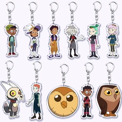 Cute Stringbean Keychain for Bag Accessories Toh Luz Noceda Hooty Eda King Amity Blight Lumity Chain Keyring Jewelry Fans Gifts