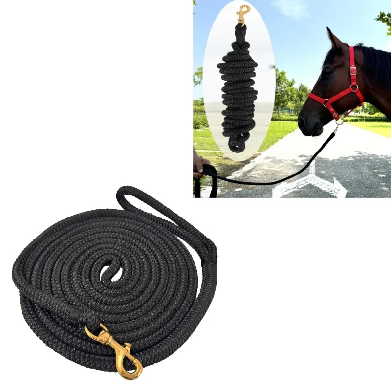 Double Braided Nylon Horse Rope, Horse Rope with Large Horse Hook, , Walking ,