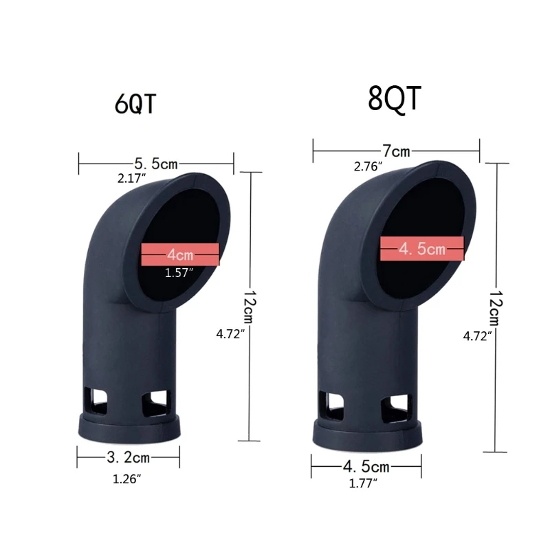 Pentola a pressione elettrica Deviatore rilascio del vapore Tubo del vapore in silicone Trasporto goccia a 360 gradi