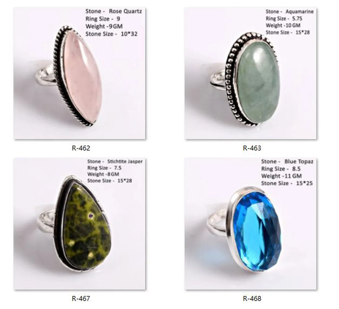 Echter Charoit Malachit Rhodonit Jaspis Achat Aquamarin Lapislazuli Sodalith Prehnit Opal Stichsit Ring, Größe unter 8