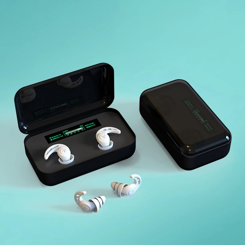 2 pçs 3 camada de silicone macio tampões de ouvido cônico sono redução de ruído tampões de ouvido isolamento acústico protetor de ouvido